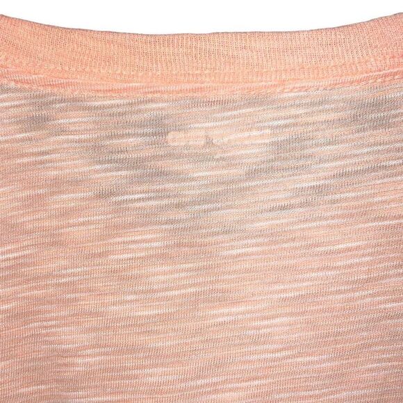 42-44 L Lightweight peach salmon long sleeve crewneck Lands’ End - Picture 6 of 9